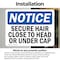 Signmission Secure Hair Close To Head Or Under Cap, 10 in W x Rectangle, Vinyl Decal OS-2PACK-NS-D-710-L-16548 - alternate 3